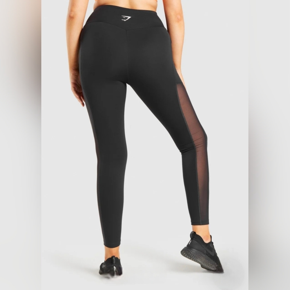 Training Mesh Pocket Leggings- Size Large-GUC🖤 - Picture 2 of 10